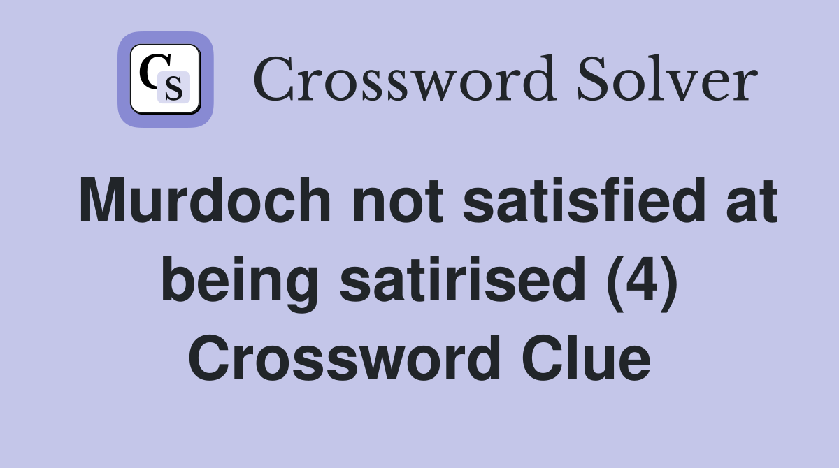 not satisfied crossword clue 5 letters